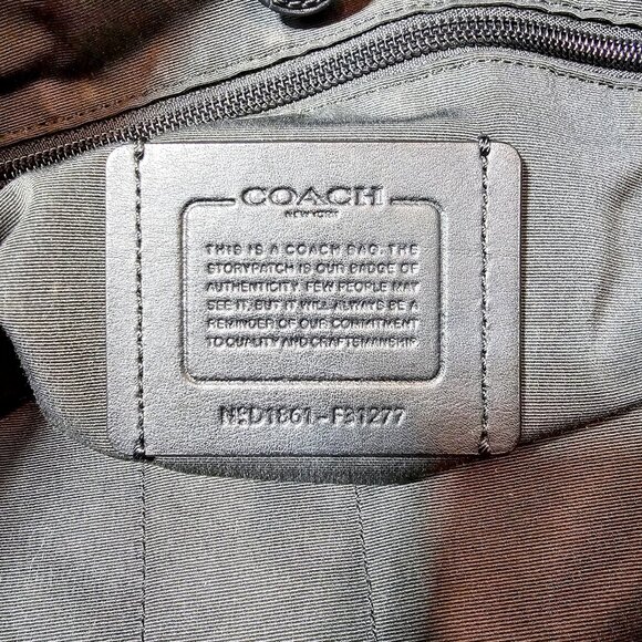 COACH F31277 Men's Hamilton Two Way Bag, Cordura® Nylon Leather, Denim 2018 - Picture 3 of 9